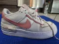 Nike Air Force Shadow White Phantom pink дамско номер 40.5, снимка 6