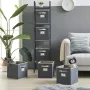 Кутии за съхранение 28x28x28 - Комплект от 6 платнени сгъваеми кутии, снимка 4