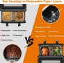 Нови 2 броя силиконова кошница тава за въздушен фритюрник Air Fryer, снимка 6