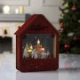 LED Светеща Коледна къща със Снежен човек, снимка 2