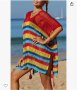 Плетено пончо за плаж 954 универсален размер, снимка 3