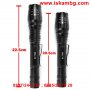 Фенер CREE 5W 2000X LED с 4800mAh батерии и зарядно устройство, снимка 16
