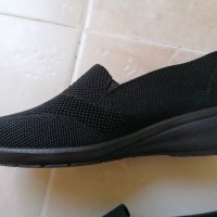 Нови Черни мрежести летни обувки с платформа 38 номер , снимка 1 - Дамски ежедневни обувки - 37246246
