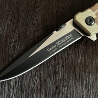 Сгъваем нож (flipper) във военен стил Linder Slingshot. (337912), снимка 3 - Ножове - 43032779