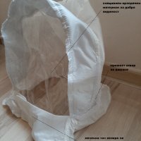 Прозрачна маска за лице с покривало , снимка 2 - Други - 28248013