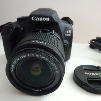 Canon EOS 1300D + 18-55 мм + Чанта + 8 ГБ (само 3000 кадъра), снимка 1 - Фотоапарати - 44126898