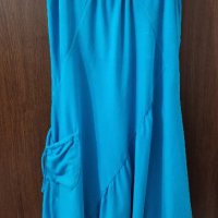 Синя трикотажна рокля, снимка 2 - Рокли - 37514016