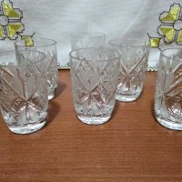 Руски кристални чаши , снимка 1 - Антикварни и старинни предмети - 43342837