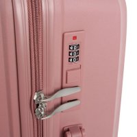 Луксозен куфар в розов цвят, с колелца, снимка 8 - Куфари - 43788064