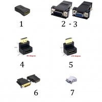 VGA HDMI DVI LAN Adapters пасивни преходници , снимка 2 - Други - 38961036