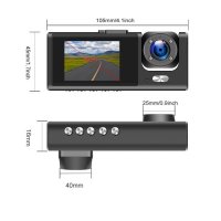 Видеорегистратор Automat, 2 камери, 12V-24V, HD, 32GB, Черен, снимка 6 - Аксесоари и консумативи - 40157232