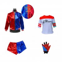 Halloween costume - Harley Quinn - яке , панталонки, ръкавица, тениска - 100 лв , снимка 2 - Костюми - 38246118