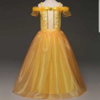 Разкошна рокля на Спящата красавица или Бел+ подарък коронка , снимка 5 - Детски рокли и поли - 28305758
