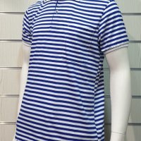 Нова мъжка моряшка блуза с бяла яка, класическо синьо-бяло райе в Тениски в  гр. Варна - ID32629374 — Bazar.bg
