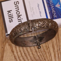 Сребърна възрожденска гривна, снимка 4 - Антикварни и старинни предмети - 44846702