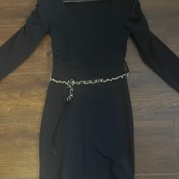 Черна къса рокля размер XS, снимка 5 - Рокли - 43239819