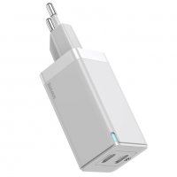 Baseus GaN Mini Quick Charger 45W - бързо зарядно устройство QC3.0, PD3.0, 2х USB-C, снимка 2 - Оригинални зарядни - 35174113