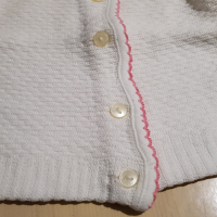 Бял комплект фанела и панталон плетени 1 - 2 год, снимка 4 - Комплекти за бебе - 36498166