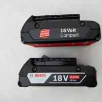 Bosch литиево-йонни батерии 18V, снимка 2 - Други инструменти - 36915973