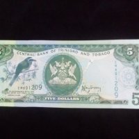 Банкнота -Тринидад и Тобаго-5 $, снимка 1 - Нумизматика и бонистика - 35435205