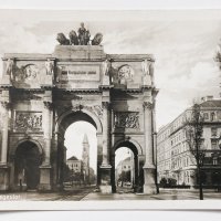 Черно-бяла картичка Мюнхен 1931, снимка 1 - Филателия - 44124891