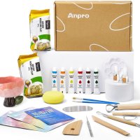Anpro Комплект за игра с глина за начинаещи „Направи си сам“ за деца и възрастни, снимка 1 - Образователни игри - 43929882
