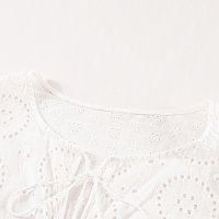 Дамска памучна блуза с дълъг ръкав в бяло, снимка 9 - Блузи с дълъг ръкав и пуловери - 39881436