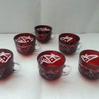 Кристални чаши , снимка 2 - Антикварни и старинни предмети - 33682558