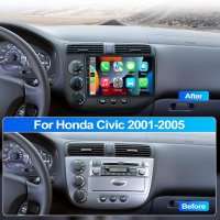 Мултимедия, Двоен дин, за Honda Civic, Андроид, навигация, 2 Дин Хонда, плеър, с Android, Civic 2005, снимка 5 - Аксесоари и консумативи - 43686867