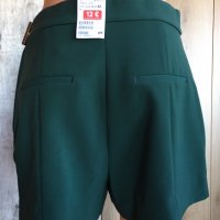 🍀🧚🏻‍♀️Hm,къси панталонки с висока талия в петролено зелен цвят с дълбоко дъно,л размер👉14 лв.👜, снимка 2 - Къси панталони и бермуди - 32974211