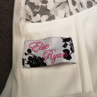Елегантна дамска рокля с дантела в бял цвят р-р S/M - марка Elise Ryan, снимка 14 - Рокли - 43324748