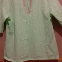 Блуза Дамска резедава лятна , снимка 3 - Туники - 32867398