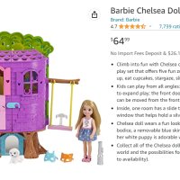 Къща за игра Барби Челси Barbie Chelsea clubhouse treehouse , снимка 3 - Кукли - 40805925