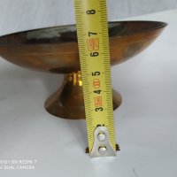месингова купа,декорирана с емайл, снимка 2 - Антикварни и старинни предмети - 35003601
