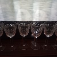 Руски Кристални Чаши от 80 години, снимка 5 - Чаши - 35188481