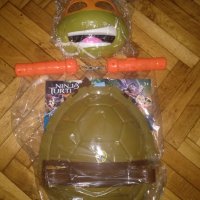 Коруба,маска и оръжия на костенурка нинджа, снимка 1 - Играчки за стая - 39412346
