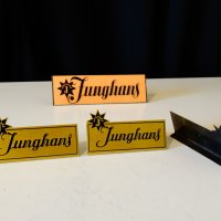 Junghans швейцарска табелка с лого. , снимка 3 - Антикварни и старинни предмети - 28421026