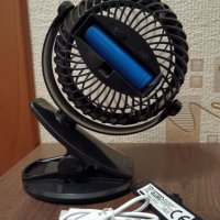 Компактен мини вентилатор с щипка и USB кабел KINZO., снимка 8 - Вентилатори - 43823766