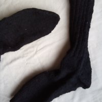 Чорапи, Зимни, Ръчно Плетени, Естествена Вълна, снимка 3 - Мъжки чорапи - 43733100