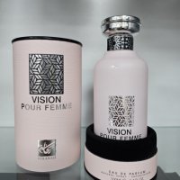 Оригинален Арабски парфюм Vision Pour Femme Eau De Parfum 100ml, снимка 2 - Дамски парфюми - 43923357
