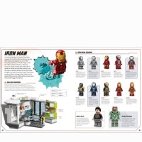 Lego книга Marvel Visual Dictionary 5008260 с ексклузивна минифигурка на IRON MAN minifigure , снимка 3 - Колекции - 43961373
