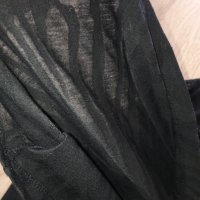 Черна блуза НМ р.XS/S, снимка 3 - Тениски - 32559595