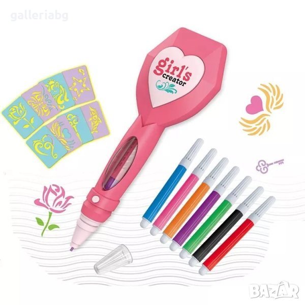 Детски комплект: Машинка за правене на татуировки (Tattoo), снимка 1