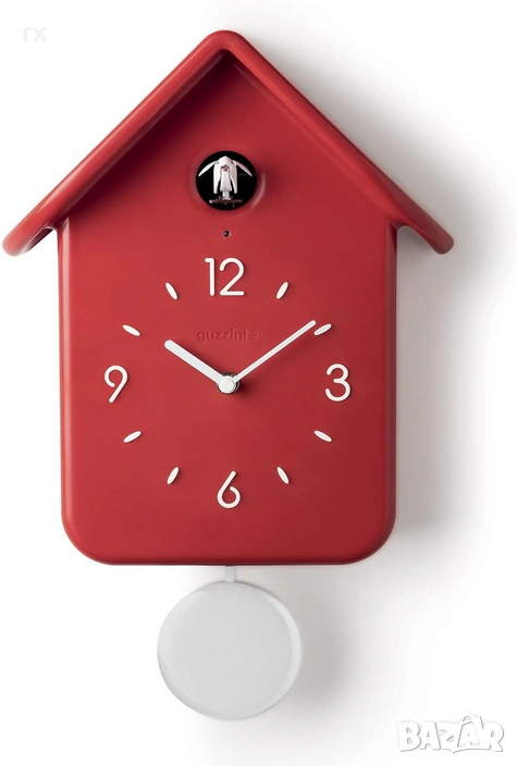Стенен часовник Guzzini с махало кукувица Qq Cuckoo , снимка 1