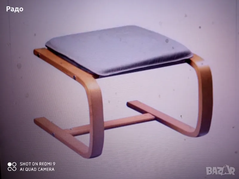 табуретка сали бяла, снимка 1