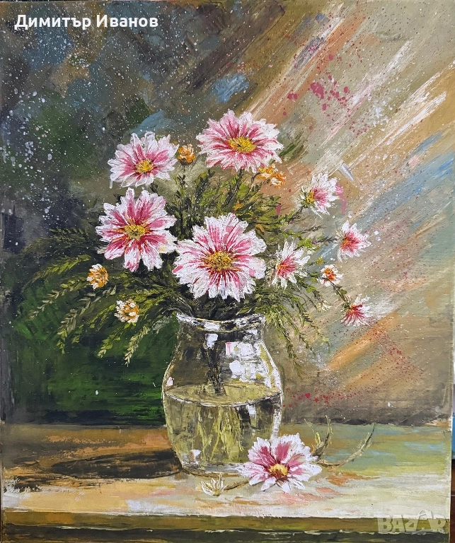 Картина за подарък ,,Нежност в стъкло” , снимка 1