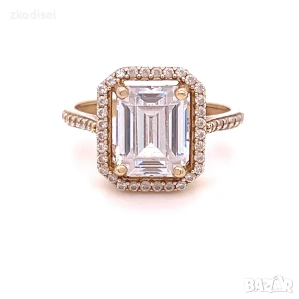 Златен дамски пръстен 3,32гр. 14кр.проба:585 размер:50 модел:29917-1, снимка 1