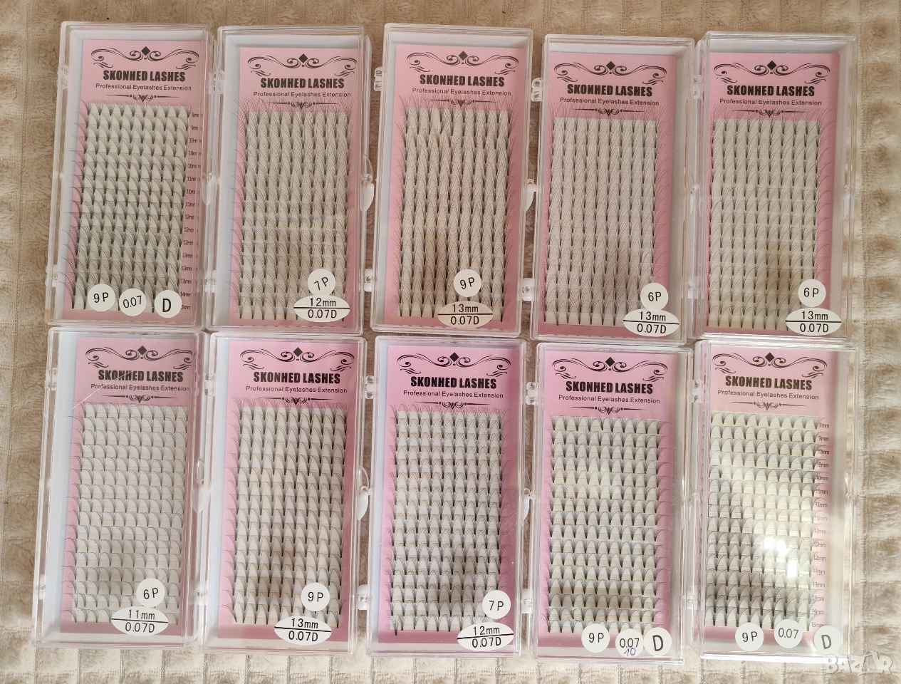 Мигли обемни готови снопчета / косъм в косъм, снимка 1