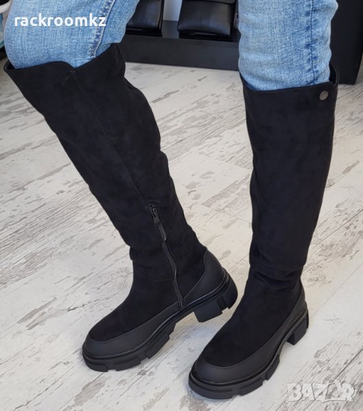 ЗИМНА ПРОМОЦИЯ -20% на Модни дамски ботуши малко под коляното , снимка 1
