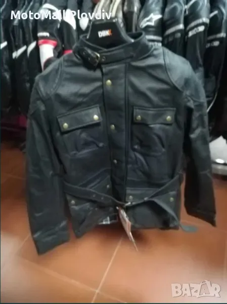 Яке за мотор кожено DBK кожа мото мотор писта чопър М, снимка 1